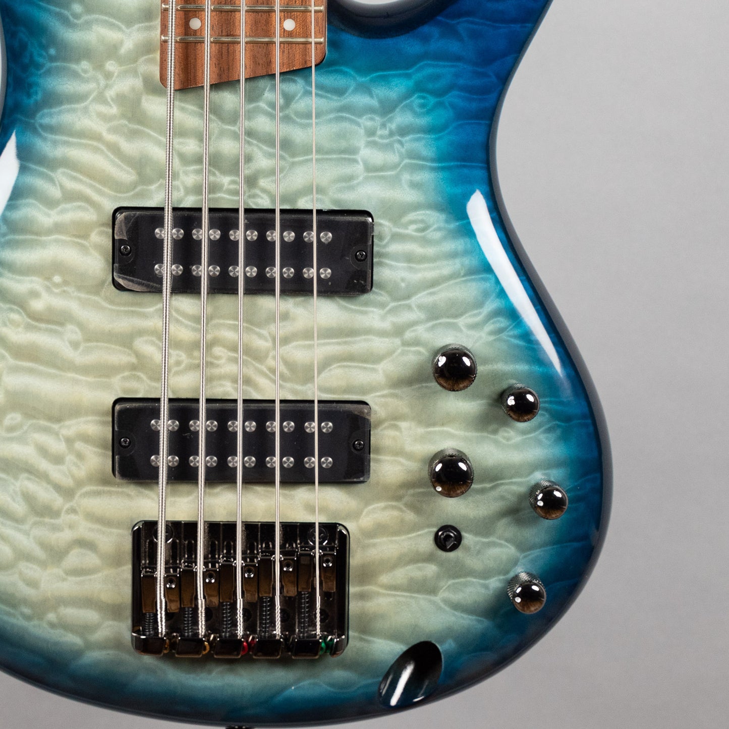 Ibanez SR405EQM SR Standard 5-String Bass, Stained Cosmic Blue Starburst