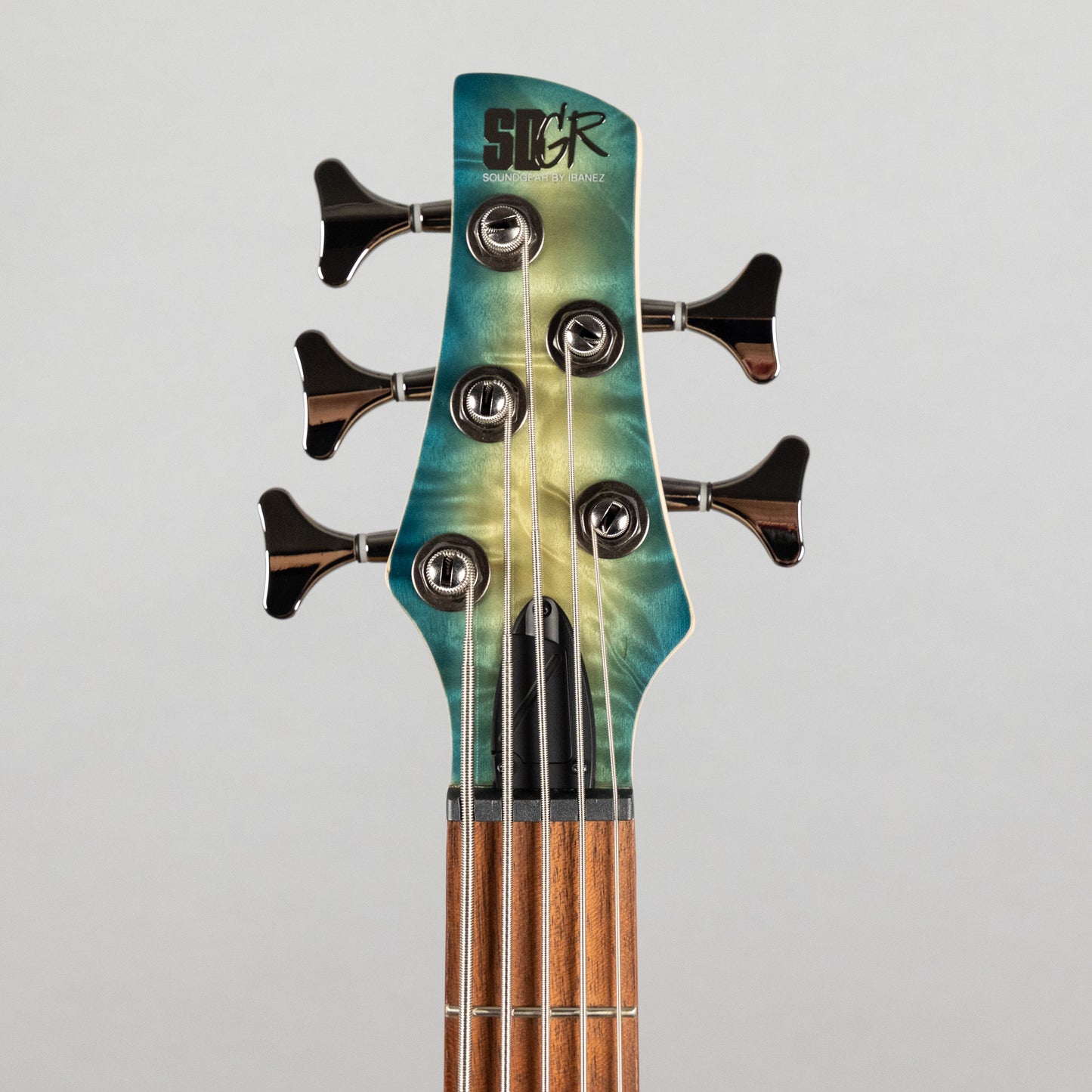 Ibanez SR405EQM SR Standard 5-String Bass, Stained Cosmic Blue Starburst
