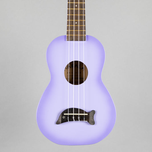 Kala Makala Dolphin Soprano Ukulele, Purple Burst