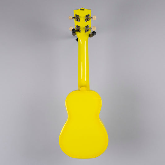 Kala Makala Soprano Dolphin Ukulele, Yellow Burst
