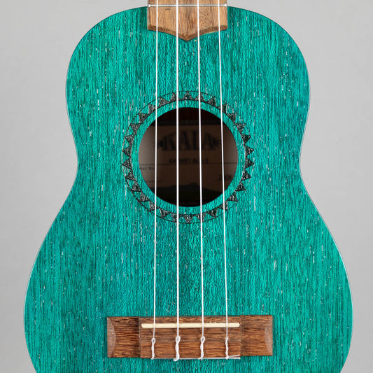 Kala Ocean Blue Watercolor Meranti Soprano Ukulele