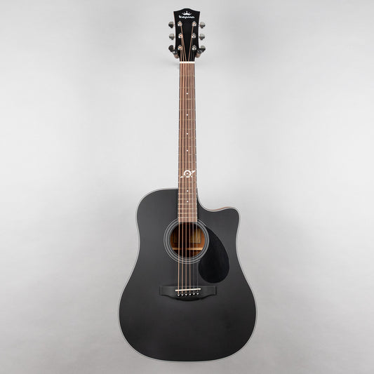 Kepma D3-130BK+ K3 Series Dreadnought Acoustic Guitar, Black Matte Finish