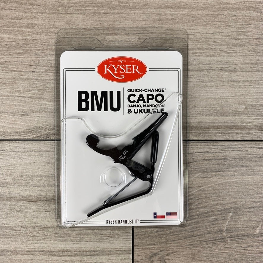 Kyser Quick-Change Capo for Banjo, Mandolin, & Ukulele, Black