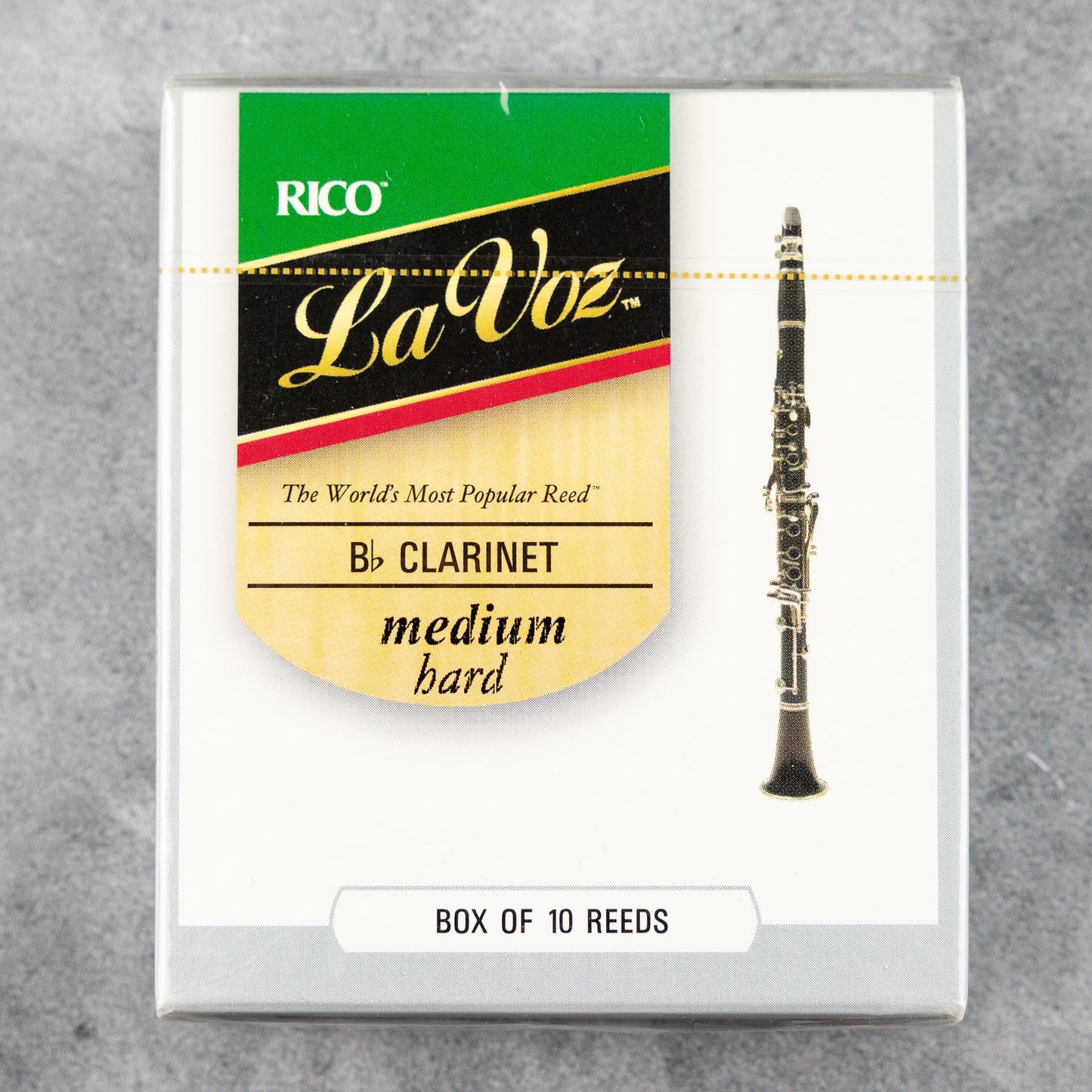 La Voz Bb Clarinet Reeds, Medium Hard (Box of 10)