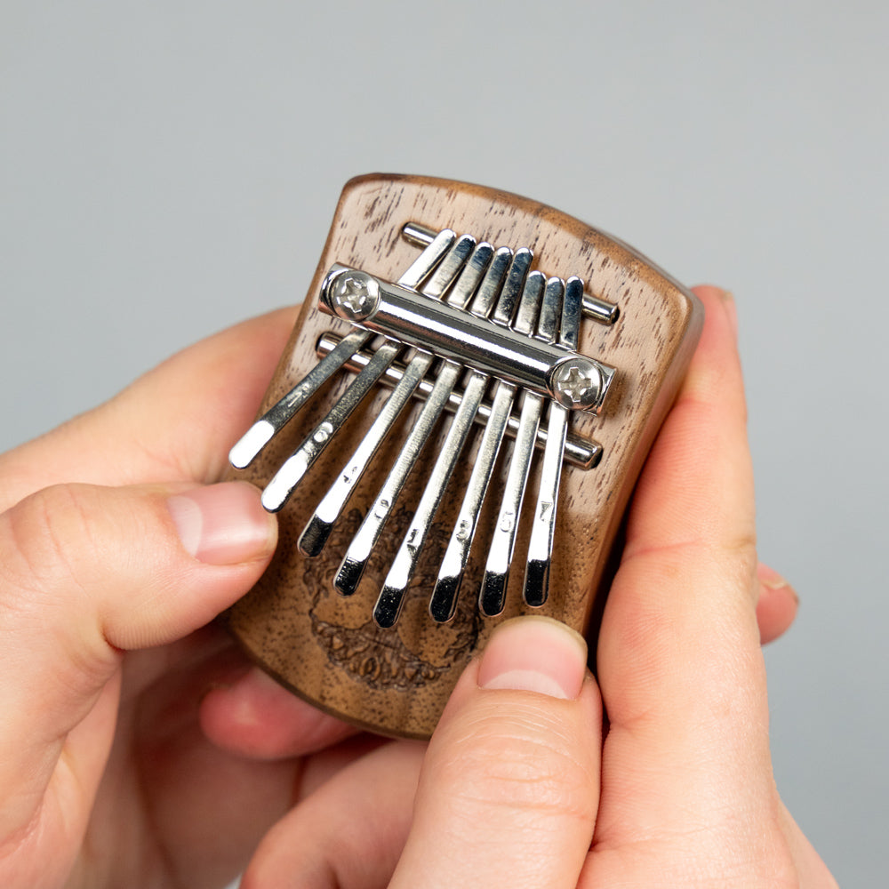 Meinl Sonic Energy KL801TOL 8-Note Mini Kalimba, Tree of Life, Black Walnut