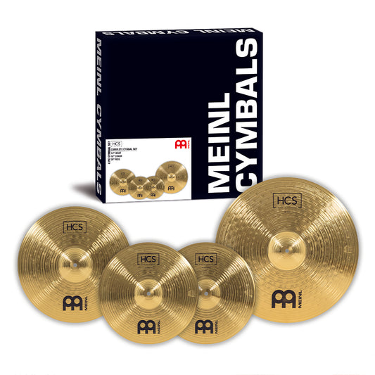 Meinl HCS Cymbal Pack: 14" HiHats, 16" Crash, and 22" Ride