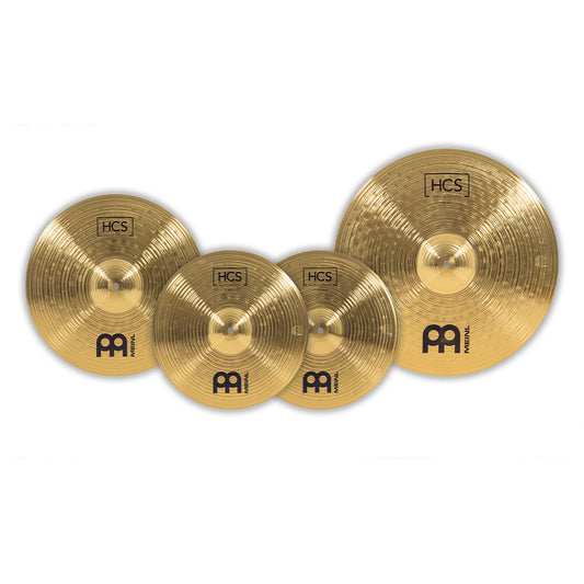 Meinl HCS Cymbal Pack: 14" HiHats, 16" Crash, and 22" Ride