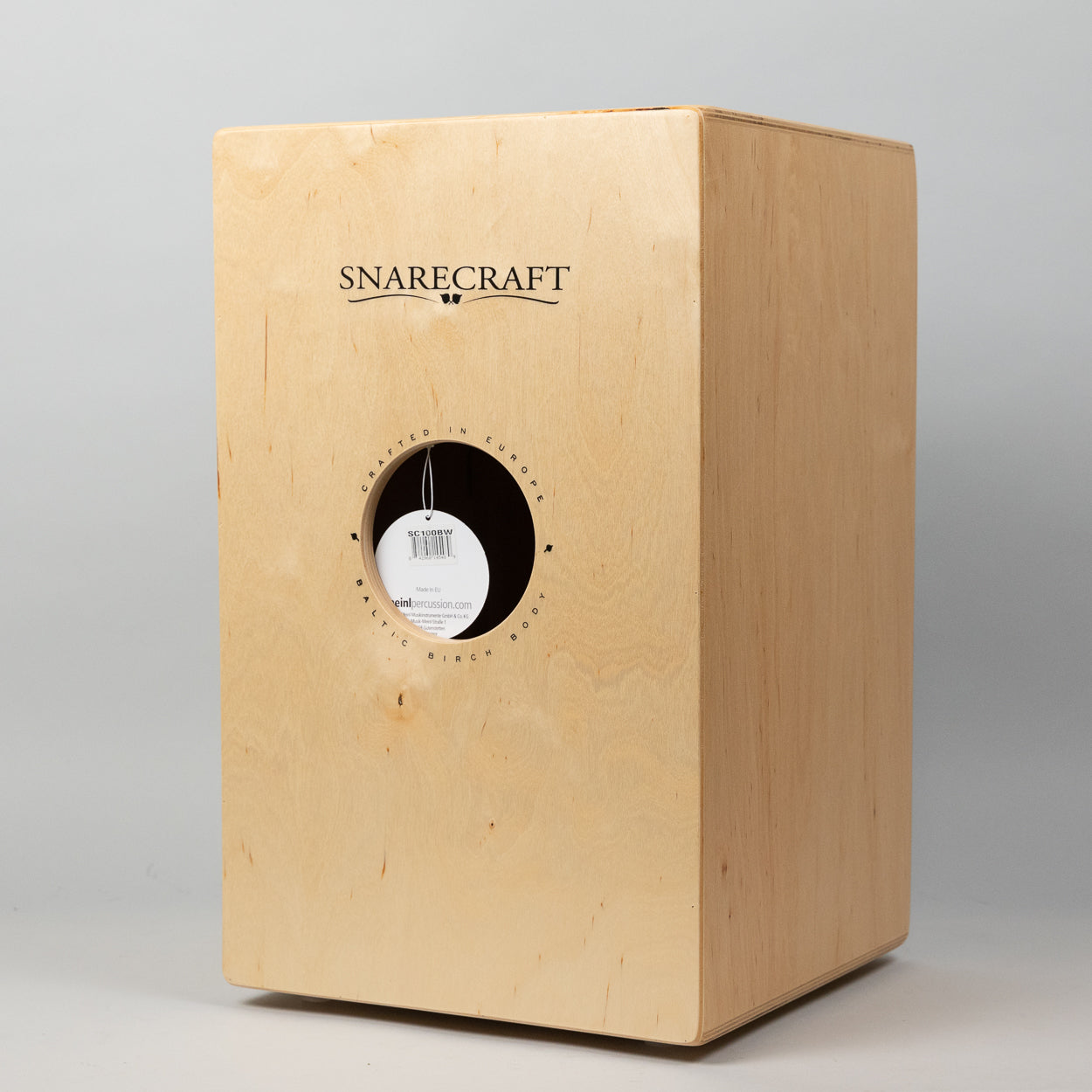 Meinl SC100BW Snarecraft Series Snare Cajon, Burl Wood