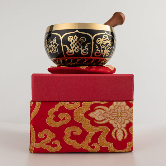 Meinl Sonic Energy Ornamental Series Singing Bowl, 300G, Red