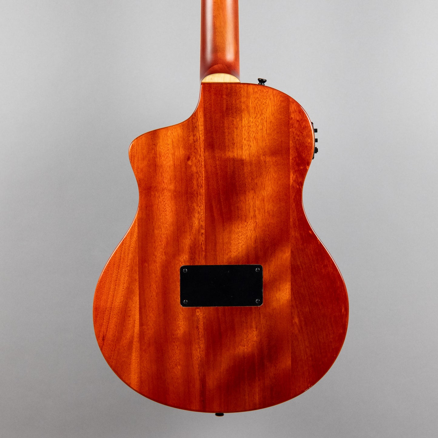 Ortega TourPlayer Deluxe Nylon String Guitar, Flamed Maple Blue Top