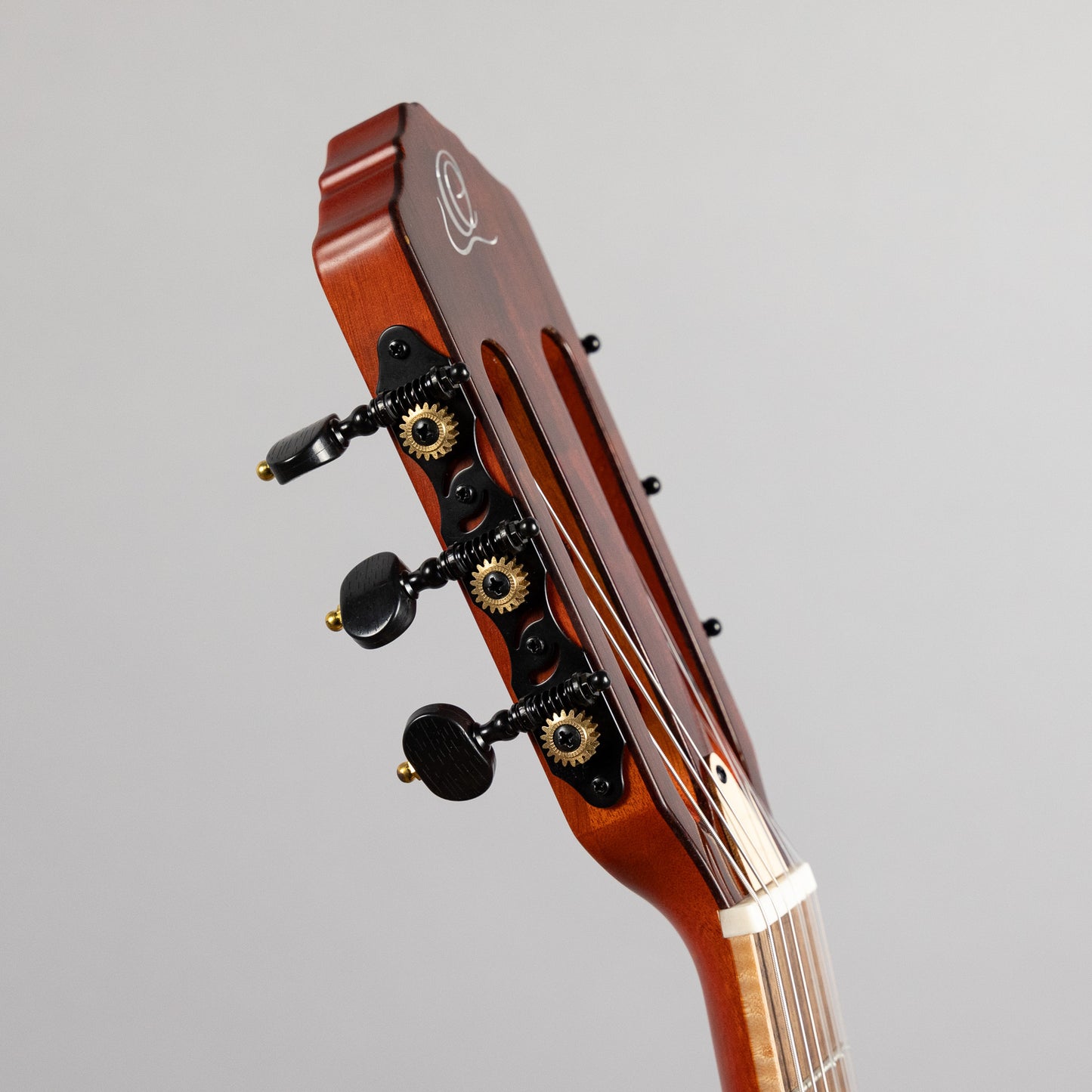 Ortega TourPlayer Deluxe Nylon String Guitar, Flamed Maple Blue Top