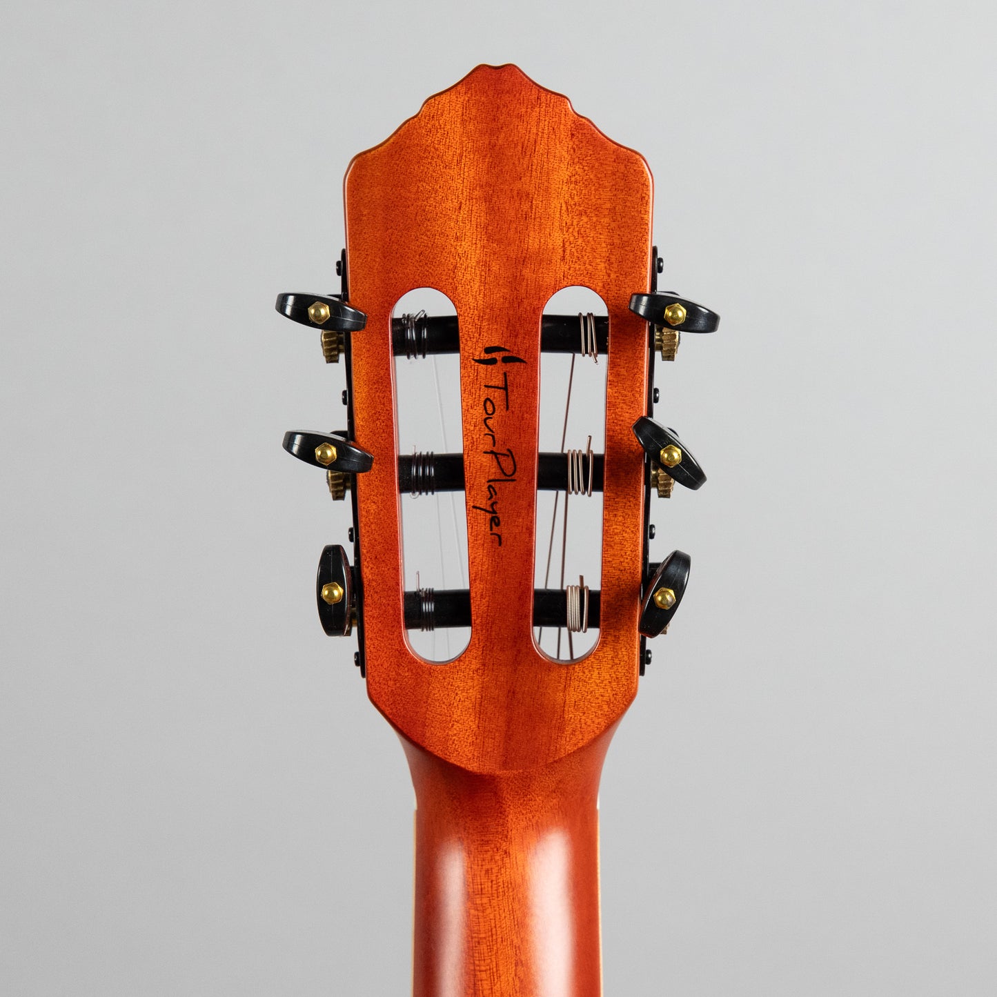 Ortega TourPlayer Deluxe Nylon String Guitar, Flamed Maple Blue Top