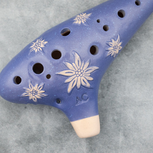 Songbird Pastoral Alto C Ocarina, Blue