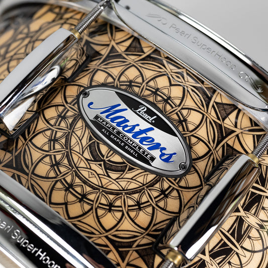 Pearl Masters Maple Complete 14"x5.5" Snare Drum, Cain & Abel Finish