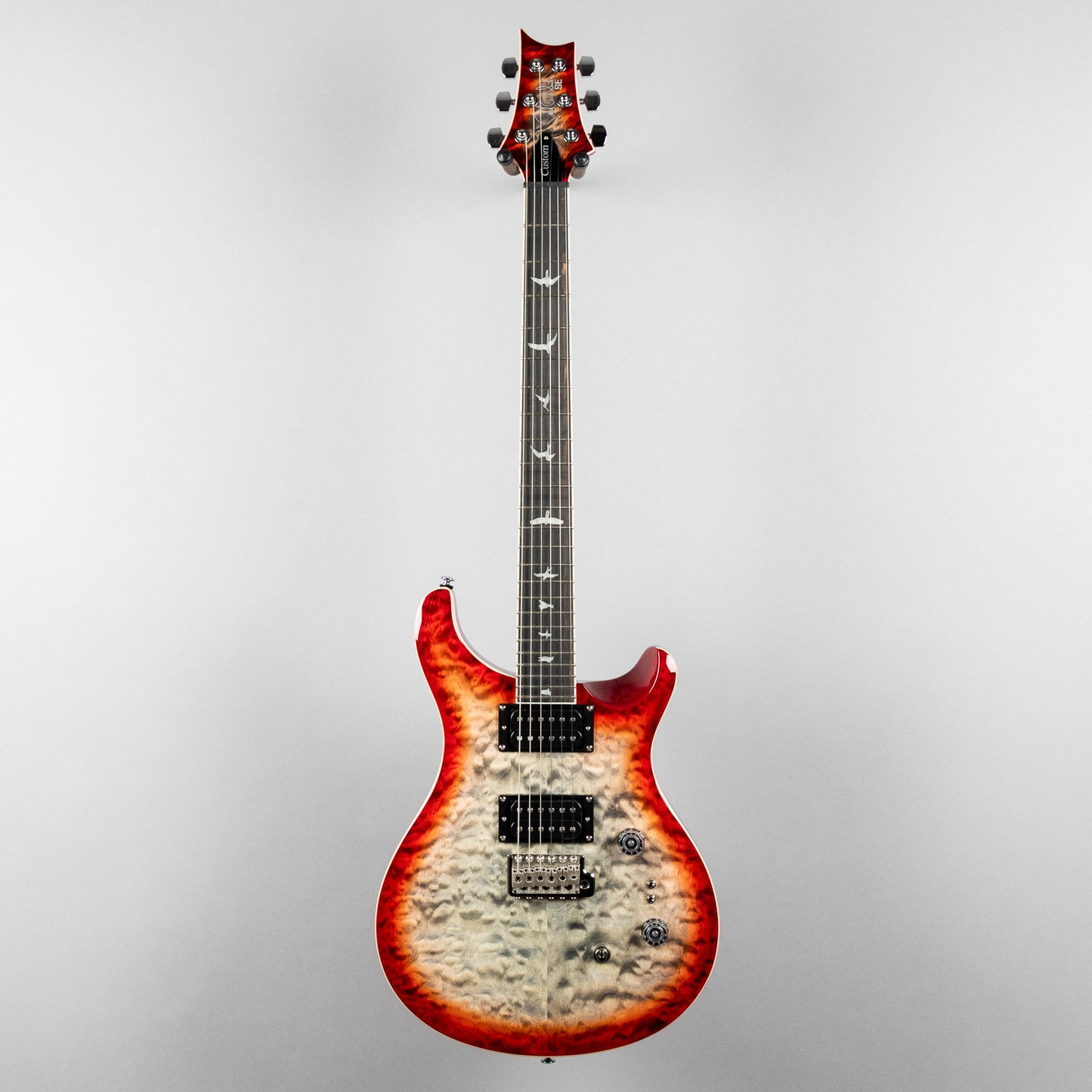 Paul Reed Smith SE Custom 24-08 Quilt in Charcoal Cherry Burst