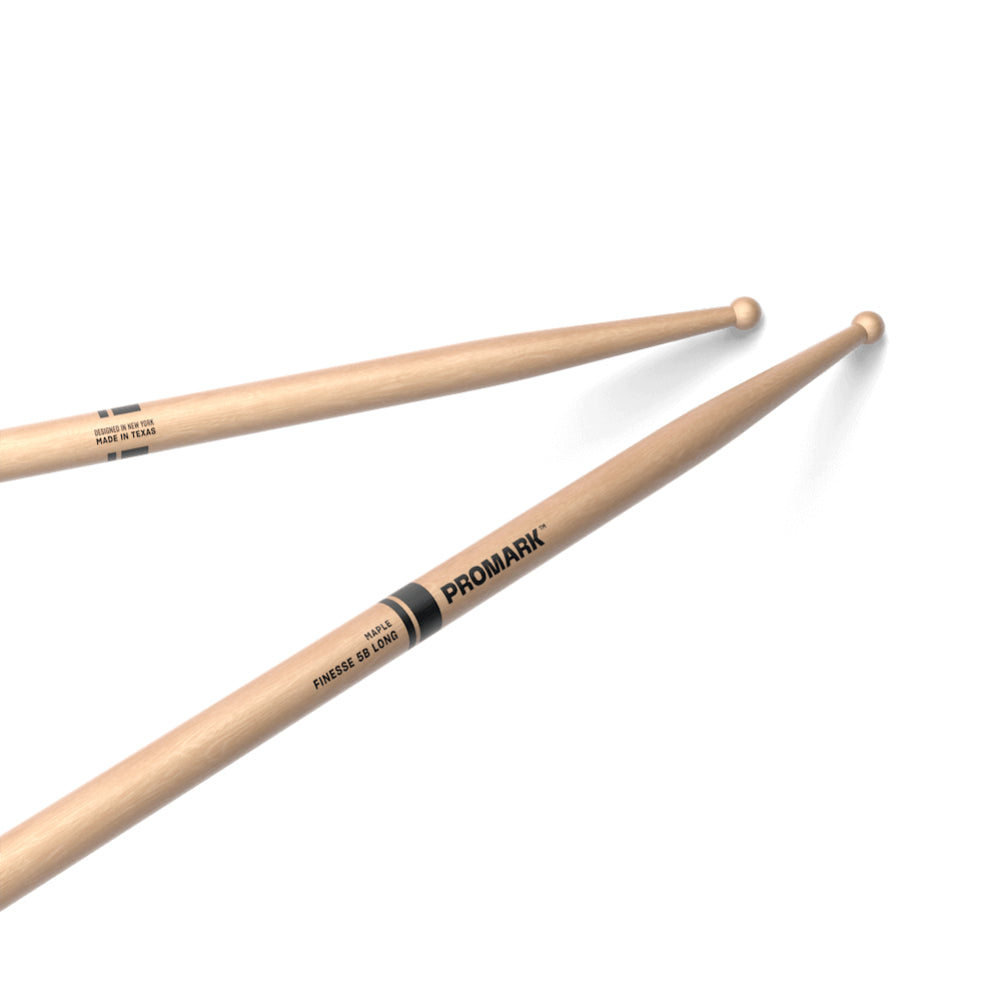 ProMark RBM595LRW Finesse 5B Long Maple Drumsticks, Wood tip