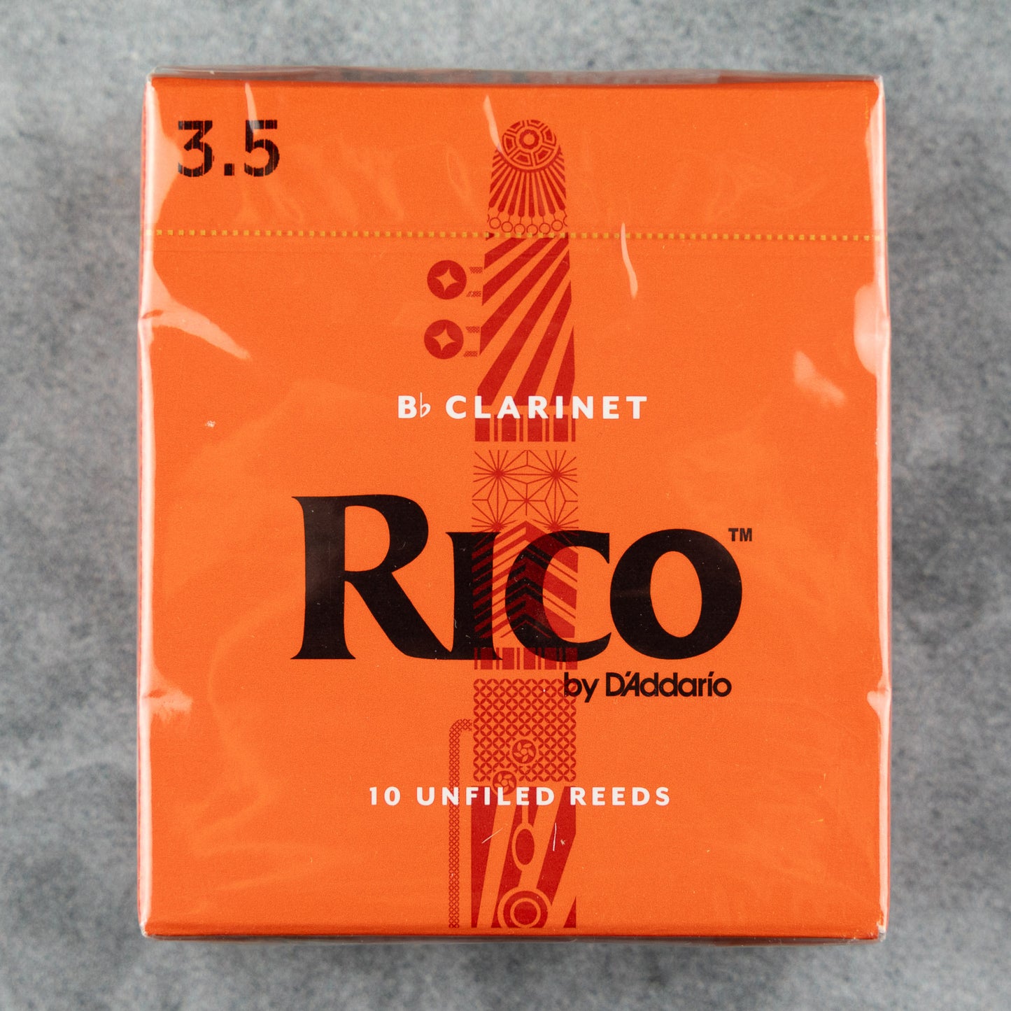 Rico by D'Addario Bb Clarinet Reeds, Strength 3.5 (Box of 10)