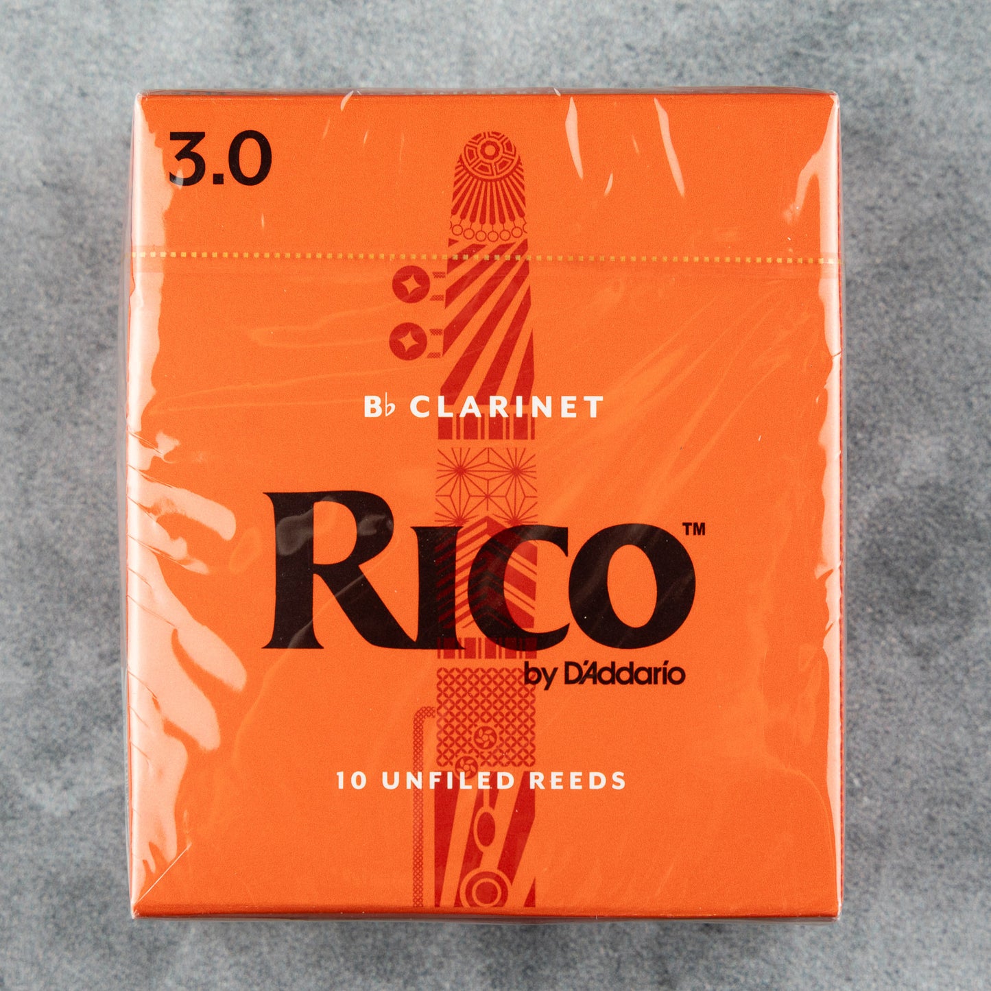 Rico by D'Addario Bb Clarinet Reeds, Strength 3.0 (Box of 10)