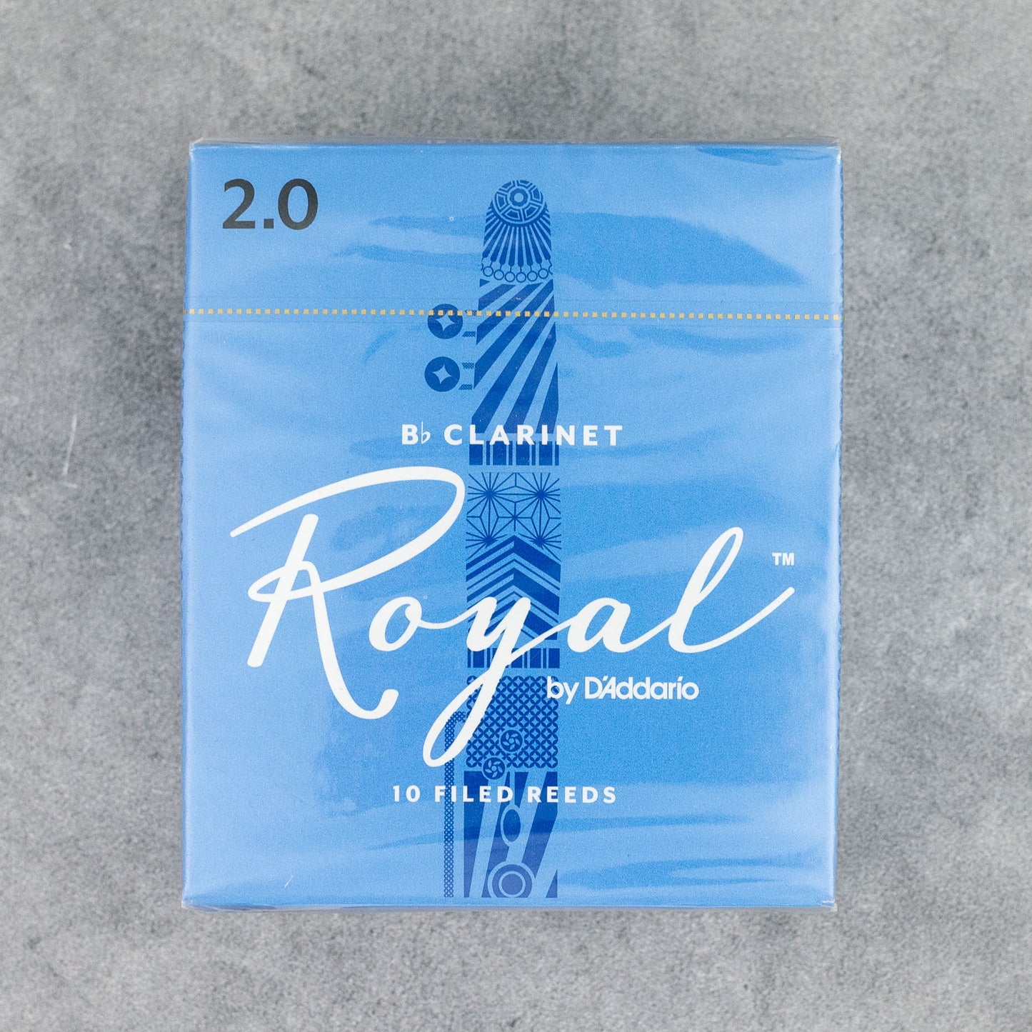 Royal by D'Addario Bb Clarinet Reeds, Strength 2.0 (Box of 10)