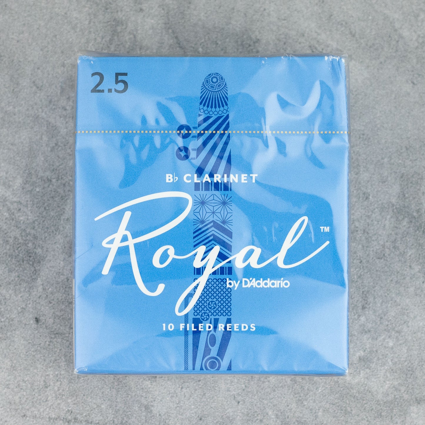 Royal by D'Addario Bb Clarinet Reeds, Strength 2.5 (Box of 10)