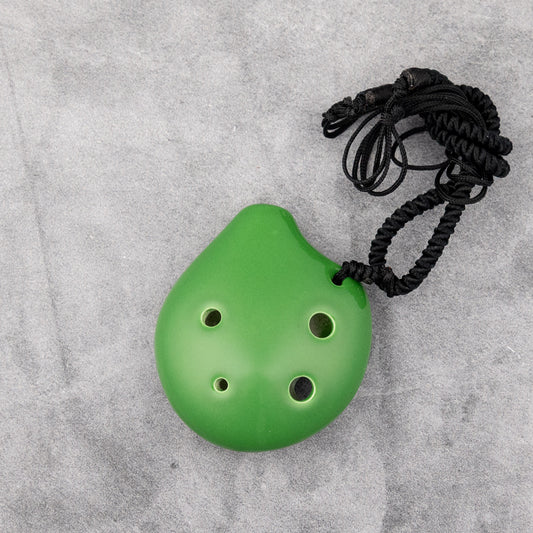 Songbird Seedpod Soprano C 6-Hole Ocarina, Forest Green
