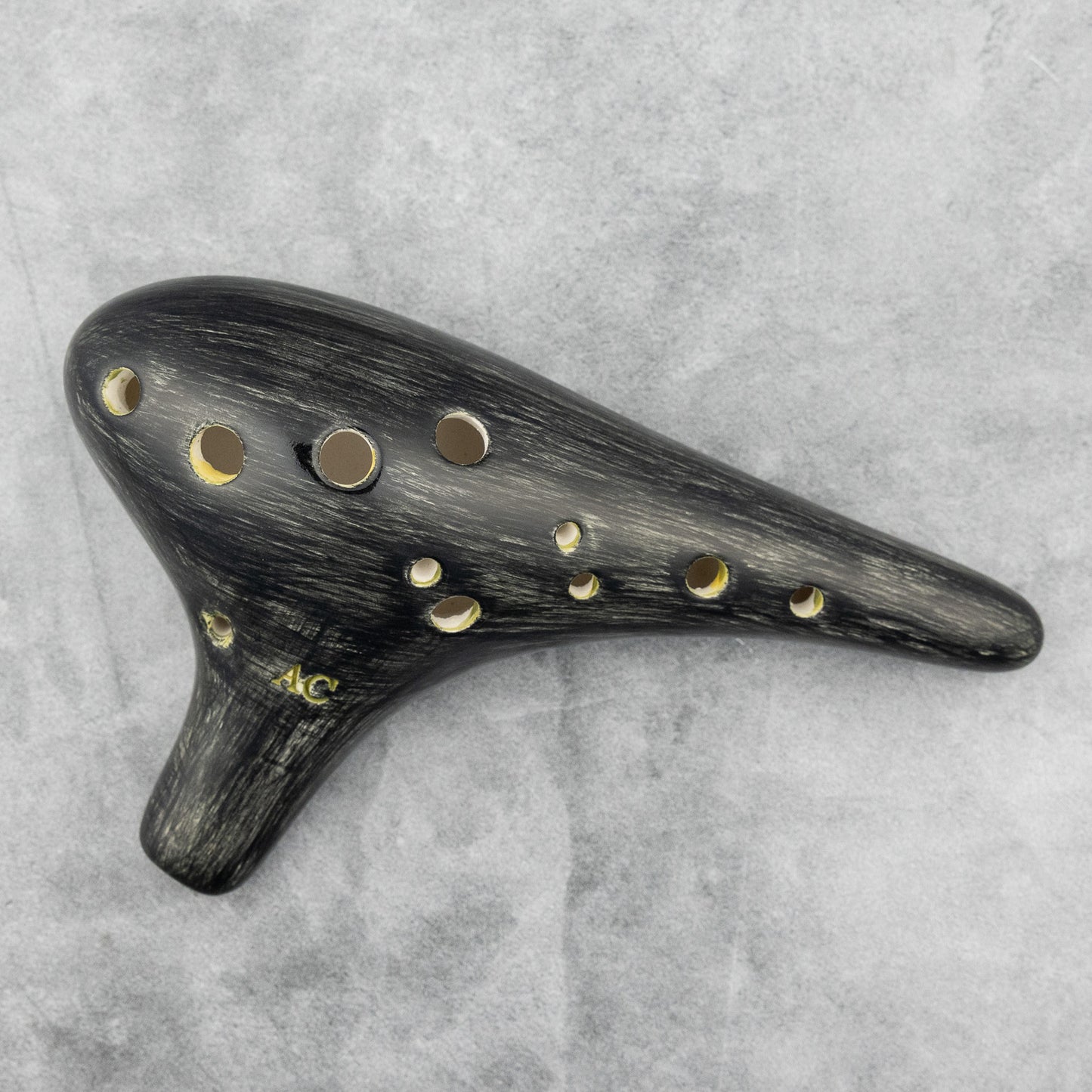 Songbird Sonoro Alto C 12-Hole Ocarina, Brushed Black Glaze