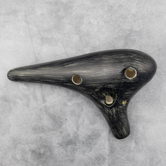 Songbird Sonoro Alto C 12-Hole Ocarina, Brushed Black Glaze