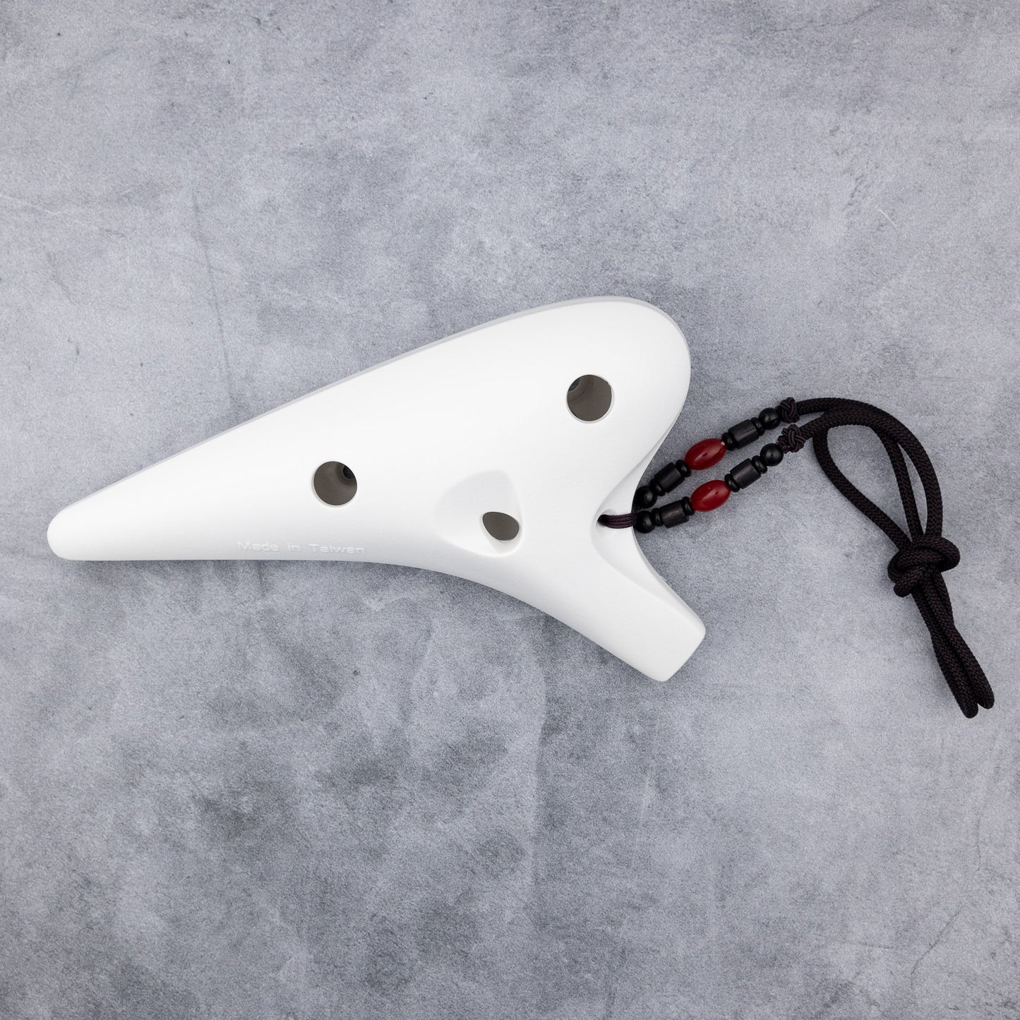 Songbird Bravura Alto C Plastic 12-Hole Ocarina, White