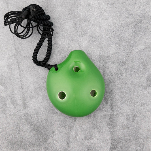 Songbird Seedpod Soprano C 6-Hole Ocarina, Forest Green