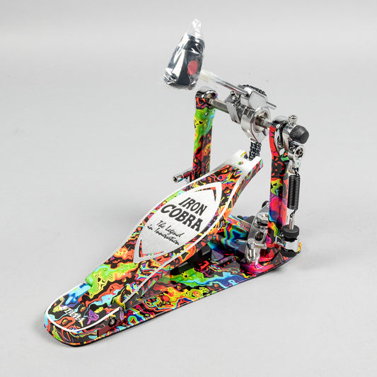 TAMA 50th Anniversary HP900PMPR Power Glide Single Pedal, Psychedelic Rainbow
