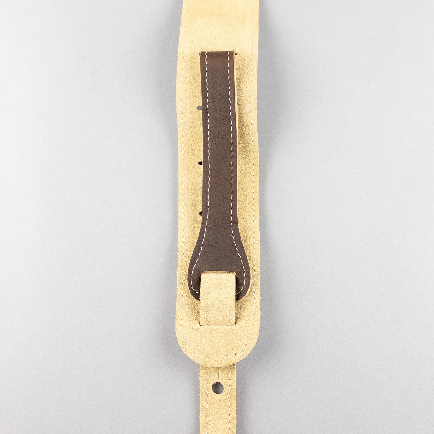 Taylor 2.5" Leather Guitar Strap, Suede Back, Chocolate Brown