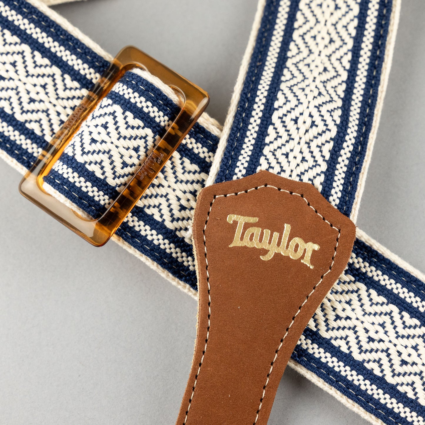 Taylor 2" Academy Strap, Jacquard Cotton, White/Blue