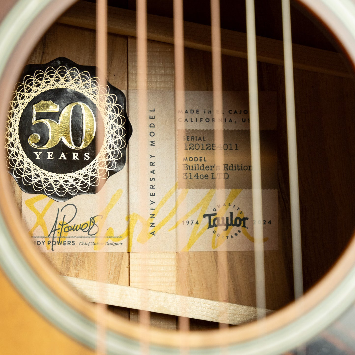 Taylor Builder's Edition 314ce 50th Anniversary LTD, Kona Burst Top