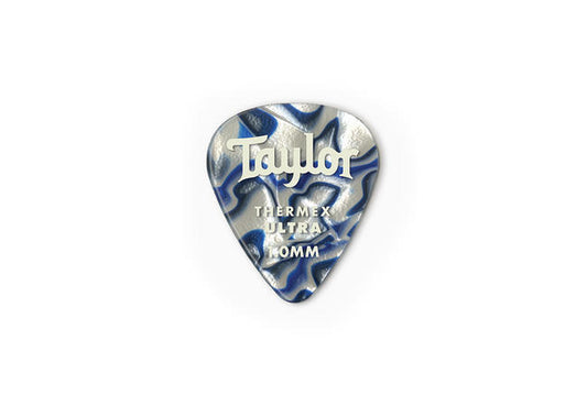 Taylor Premium 351 Thermex Ultra Picks, Blue Swirl, 6-Pack, 1.0 mm