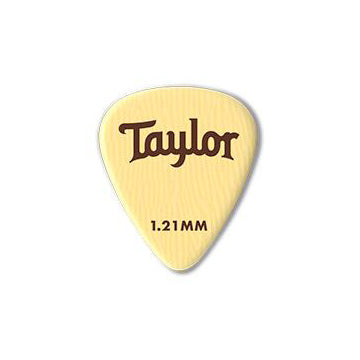 Taylor Premium DarkTone Ivoroid 351 Picks, 6-Pack, 1.21mm