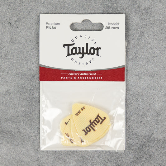 Taylor Premium DarkTone Ivoroid 351 Picks, 6-Pack, .96mm