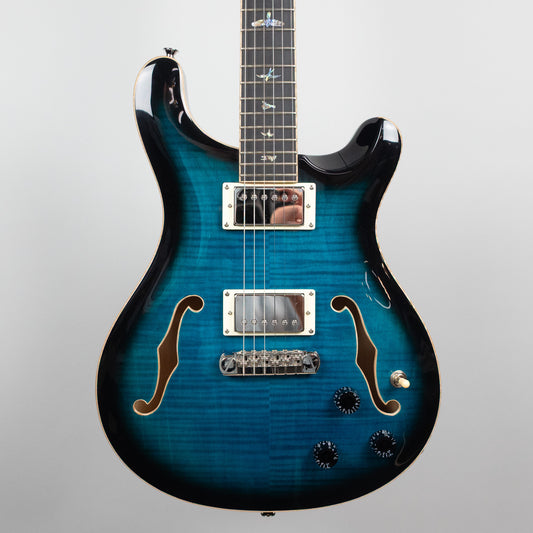 Used Paul Reed Smith SE Hollowbody II Piezo, Peacock Blue, w/Case