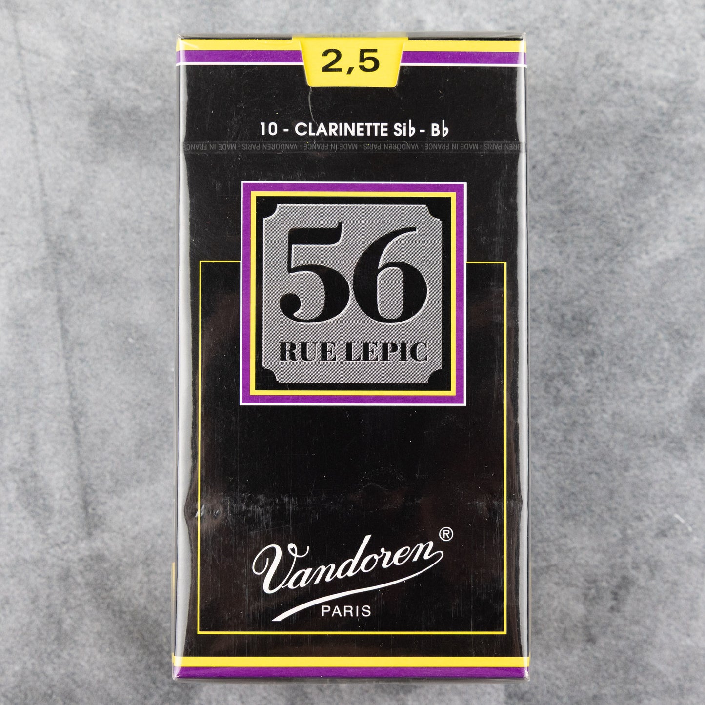 Vandoren 56 Rue Lepic Bb Clarinet Reeds, Strength 2.5 (Box of 10)