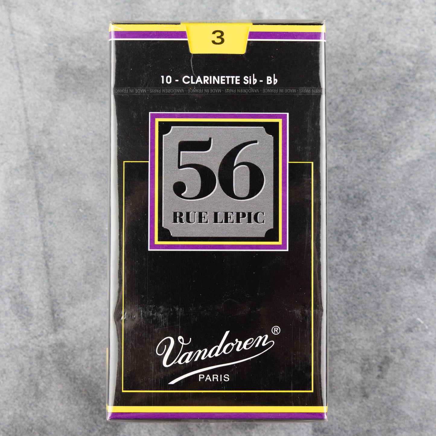 Vandoren 56 Rue Lepic Bb Clarinet Reeds, Strength 3 (Box of 10)