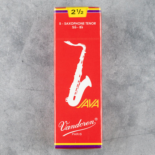 Vandoren Java Filed Red Cut Tenor Sax Reeds, Strength 2.5  (Box of 5)