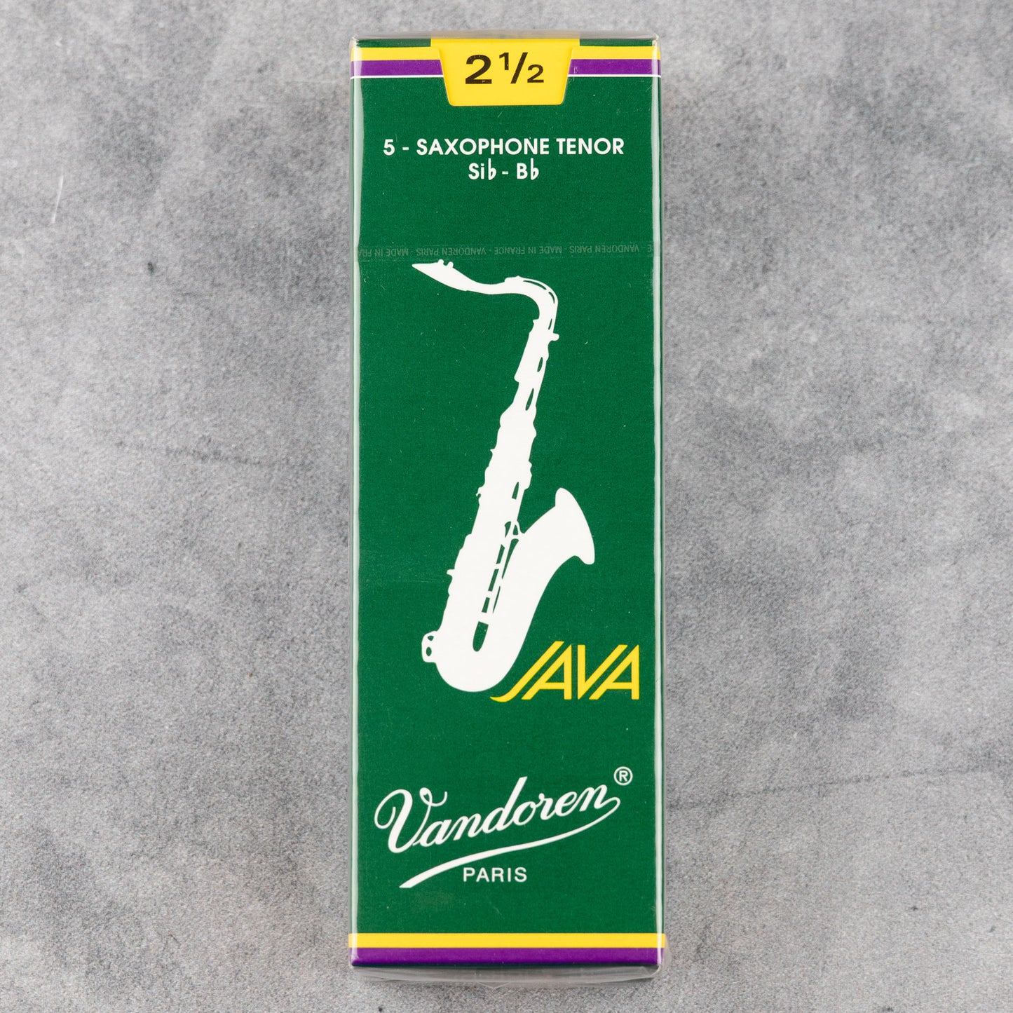 Vandoren Java Tenor Sax Reeds, Strength 2.5 (Box of 5)