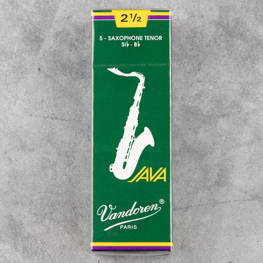 Vandoren Java Tenor Sax Reeds, Strength 2.5 (Box of 5)