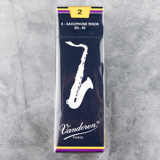 Vandoren Traditional Tenor Sax Reeds, Strength 2 (Box of 5)