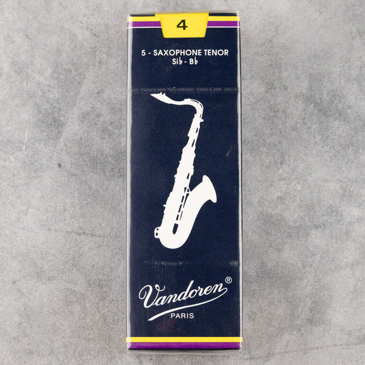 Vandoren Traditional Tenor Sax Reeds, Strength 4 (Box of 5)