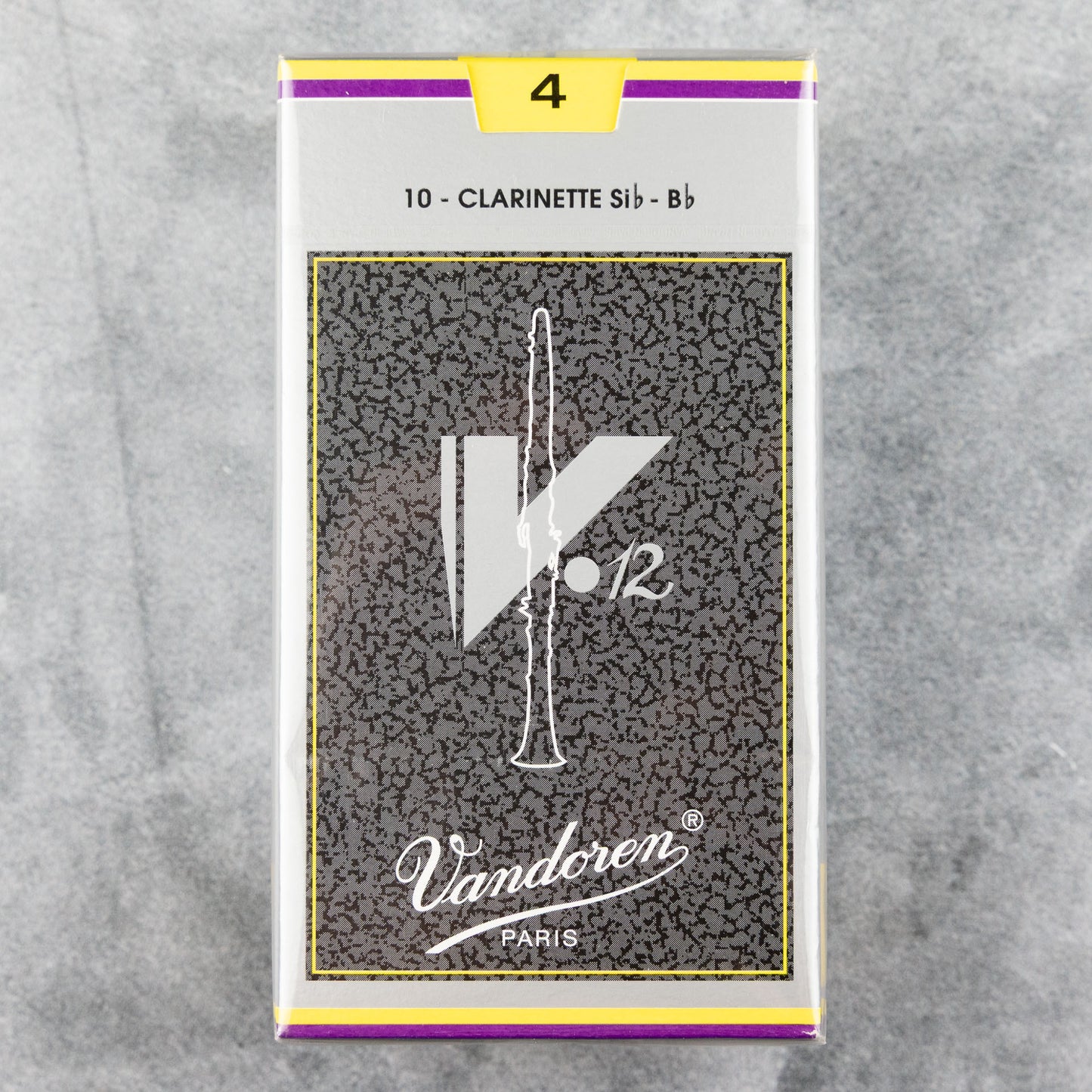 Vandoren V12 Bb Clarinet Reeds, Strength 4 (Box of 10)