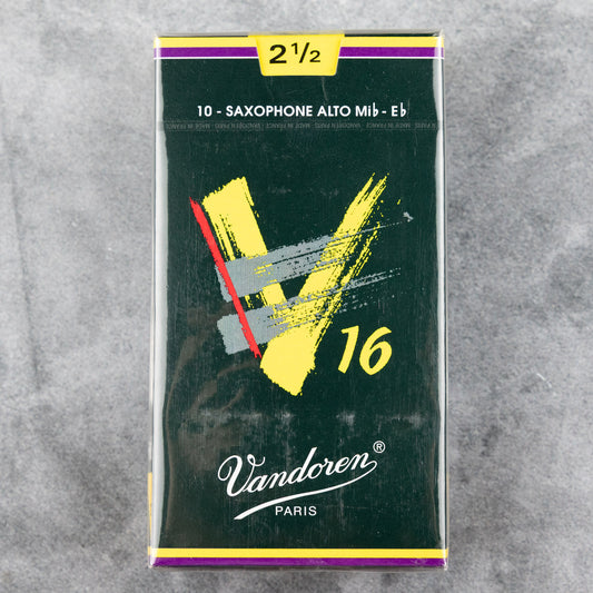 Vandoren V16 Alto Sax Reeds, Strength 2.5 (Box of 10)