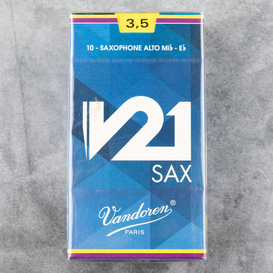 Vandoren V21 Alto Sax Reeds, Strength 3.5 (Box of 10)