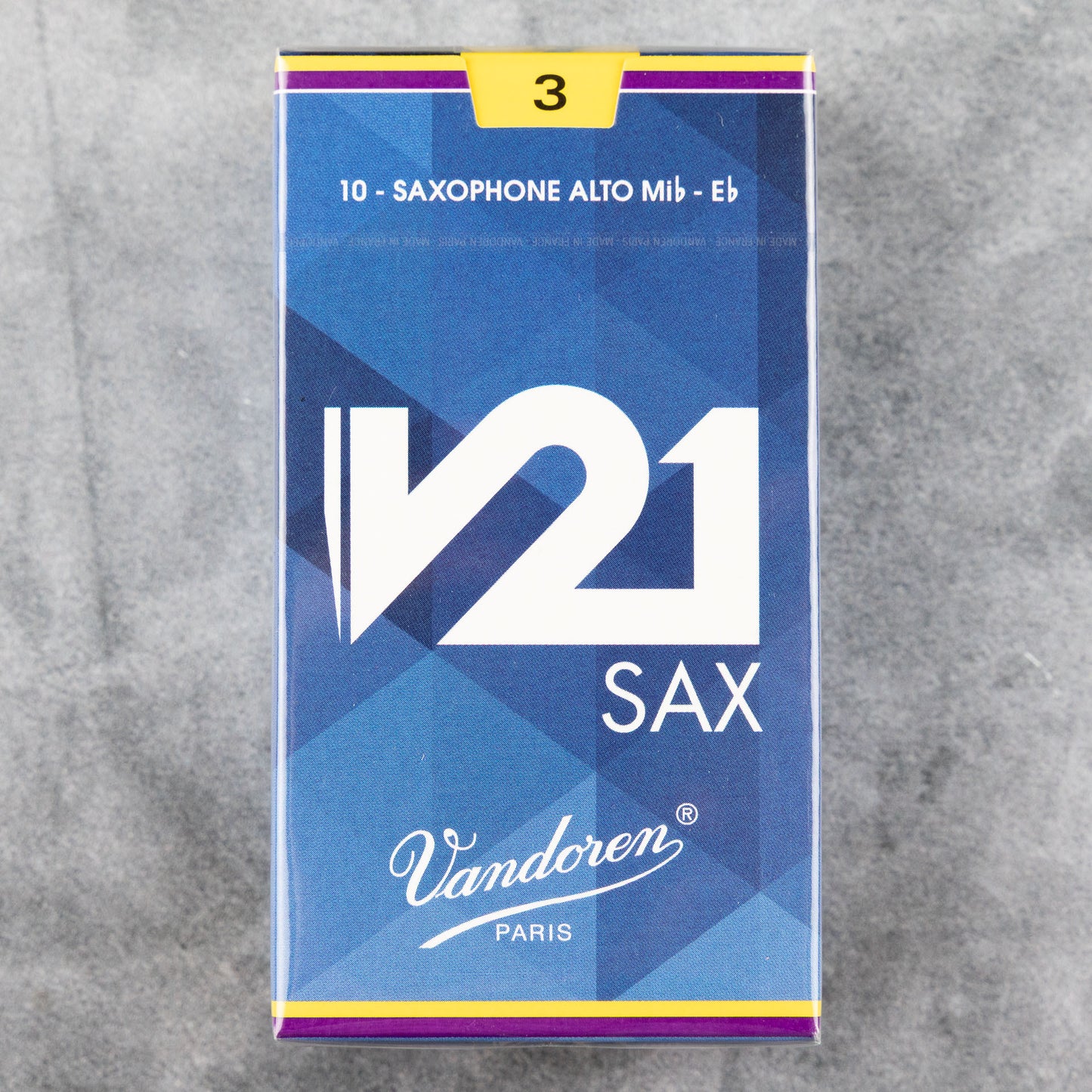 Vandoren V21 Alto Sax Reeds, Strength 3 (Box of 10)