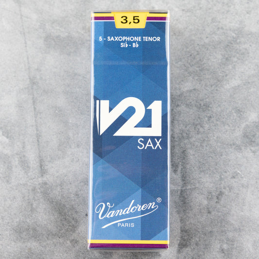 Vandoren V21 Tenor Sax Reeds, Strength 3.5 (Box of 5)