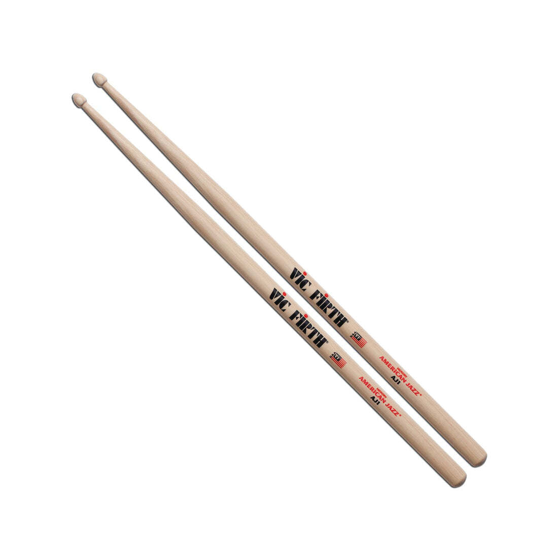 Vic Firth AJ1 American Jazz Hickory Wood Tip Drumsticks